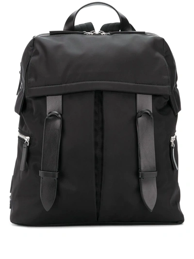 Orciani Ecologic Double Strap Backpack In Black