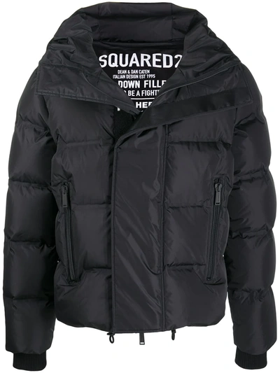 Dsquared2 Black Padded Jacket