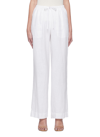 Vince Tie-front Pull-on Hemp Pants In White