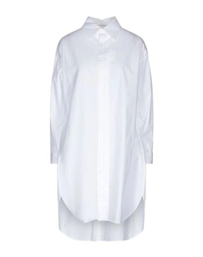 Yohji Yamamoto Solid Color Shirts & Blouses In White