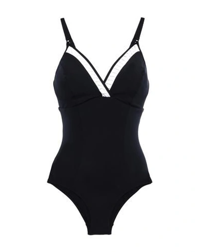Jets By Jessika Allen One-piece Swimsuits In Black