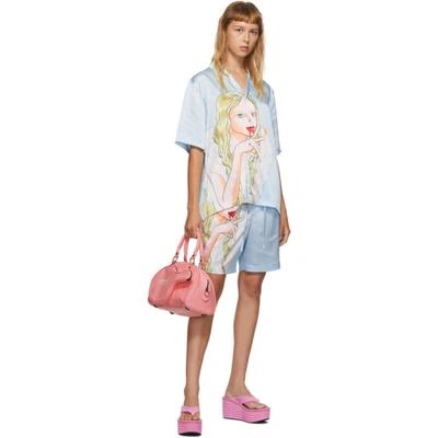 Im Sorry By Petra Collins Ssense Exclusive Blue Graphic Shirt & Shorts Set