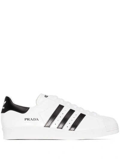 Adidas Originals X Prada Superstar Sneakers In White