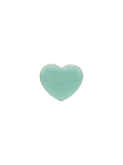 Alison Lou 14kt Gold Mini Puffy Heart-shaped Earring