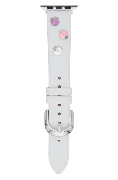Kate Spade Apple Watch® Leather Band In White