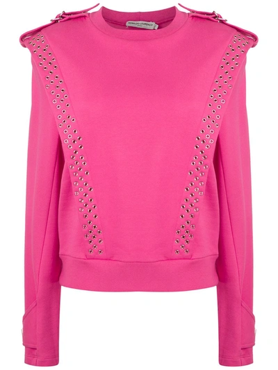 Reinaldo Lourenço Eyelets Sweatshirt In Pink