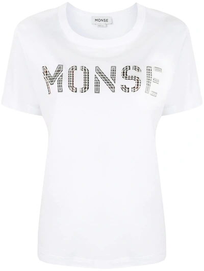 Monse Logo-print T-shirt In White