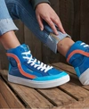 Superdry Women's Vegan Basket Lux Trainers Blue / Blue/orange