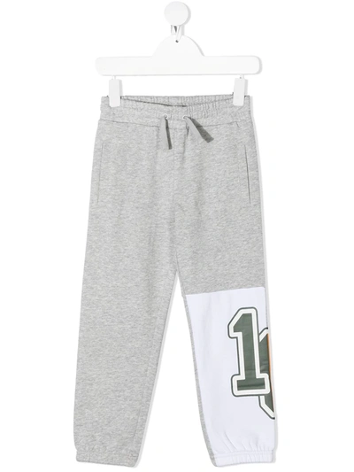 Stella Mccartney Kids' Varsity Trackpants In Grey