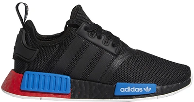 Pre-owned Adidas Originals Adidas Nmd R1 Black Red Blue (gs) In Core Black/core Black/lush Red