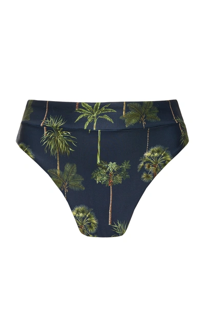 Agua By Agua Bendita Penelope Tropico Bikini Bottom In Navy