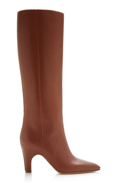 Gabriela Hearst Luther Leather Knee Boots In Brown