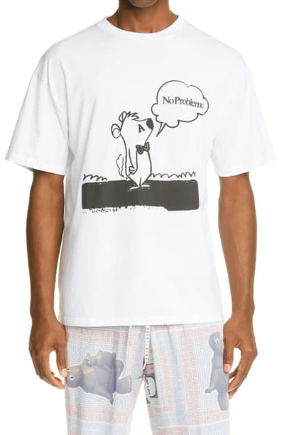 Aries No Problemo Bear Cotton Graphic Tee In Black