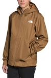 The North Face Millerton Hooded Rain Jacket In Utility Brown