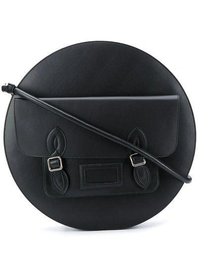 Mm6 Maison Margiela Circular Shoulder Bag In Black