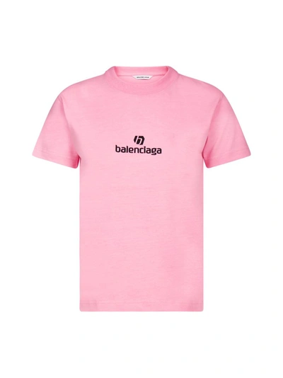 Balenciaga Sponsor Logo T In Pink