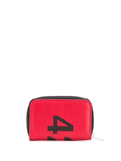 424 Card Holder Pouch With Logo In Red
