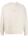 A-cold-wall* A Cold Wall Logo Print Sweatshirt In Neutrals