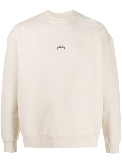 A-cold-wall* A Cold Wall Logo Print Sweatshirt In Neutrals