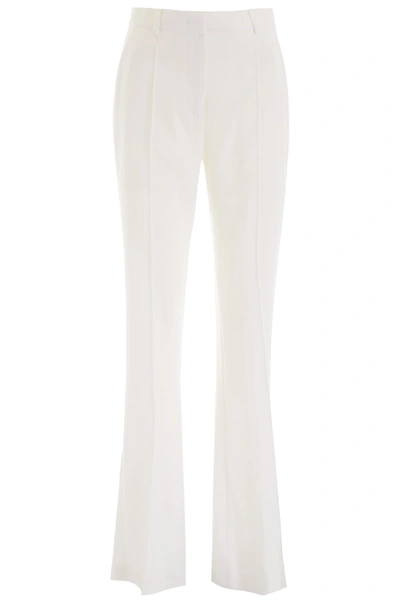 Alberta Ferretti Flare Trousers In White