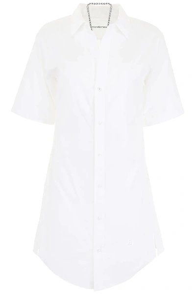 Alexander Wang Cotton Shirt With Chain In White