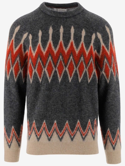 Brunello Cucinelli Sweaters In Rosso