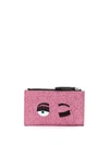 Chiara Ferragni Flirting Glitter Cardholder In Pink