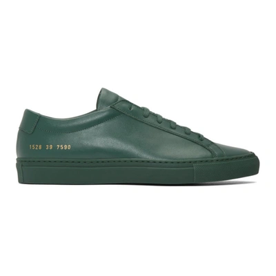 Common Projects Original Achilles Low Sneakers In Green
