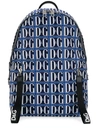 Dolce & Gabbana D & G Logo Nylon Backpack In Blue,light Blue,white