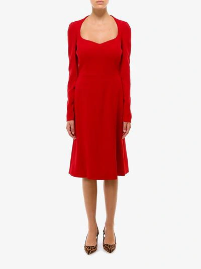Dolce & Gabbana Dress In Cady Red