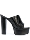 Givenchy Look Book Sandals In Black Leather