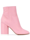 Mm6 Maison Margiela Mm6 6-heel Leather Ankle Boots In Pink