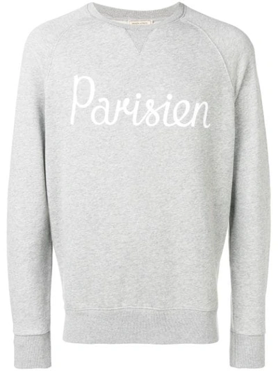Maison Kitsuné Maison Kitsune Grey Parisien Sweatshirt