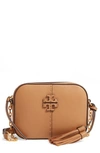 Tory Burch Mcgraw Leather Camera Bag In Tiramisu