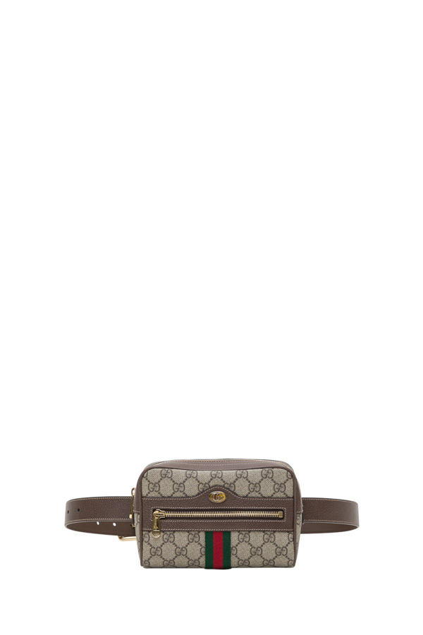 Gucci Ophidia Belt Bag In Gg Supreme Canvas In Grey | ModeSens