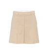 Stella Mccartney Amber Wool Bermuda Shorts In Straw