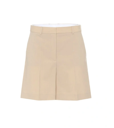 Stella Mccartney Amber Wool Bermuda Shorts In Brown