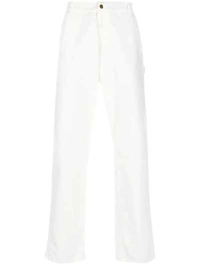 Carhartt High-rise Straight-leg Trousers In White