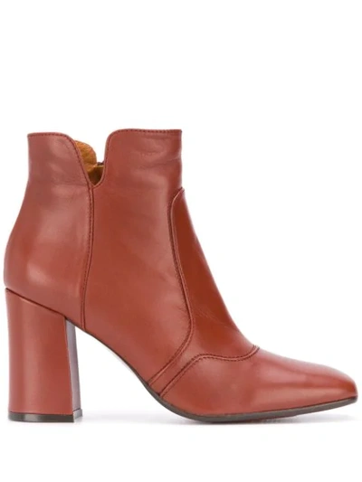 Chie Mihara Racel Ankle Boots In Red