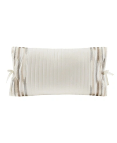 Natori Hanae Oblong Decorative Pillow, 12 X 20 In White