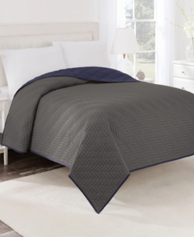 Westpoint Home Martex Reversible Twin Coverlet In Graphite