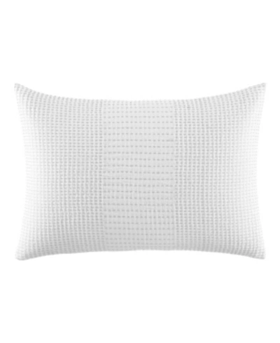Vera Wang Blocked Running Stitch Decorative Pillow, 15 X 22 - 100% Exclusive In White