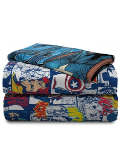 Marvel Avengers 3-piece Twin Sheet Set Bedding In Multi
