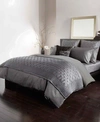 Donna Karan Collection Silk Indulgence King Duvet Set Bedding In Gray