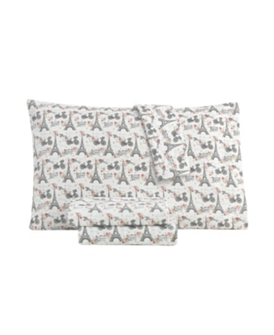 Sanders Sander Home Fashion 3 Piece Twin Xl Size Printed Microfiber Sheet Set Bedding In Paris