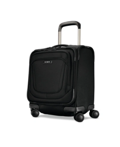 Samsonite Silhouette 16 Softside 22 Expandable Carry-on Spinner In Obsidian Black