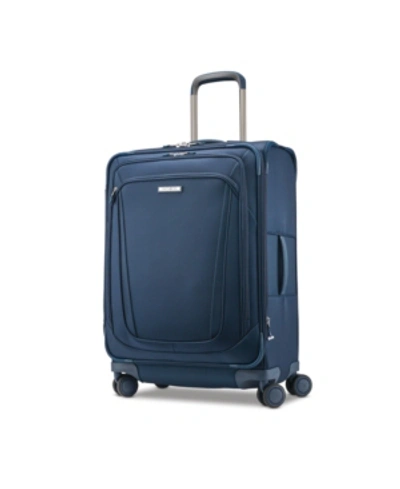 Samsonite Silhouette 16 Softside Expandable Carry-on Spinner Suitcase In Evening Teal