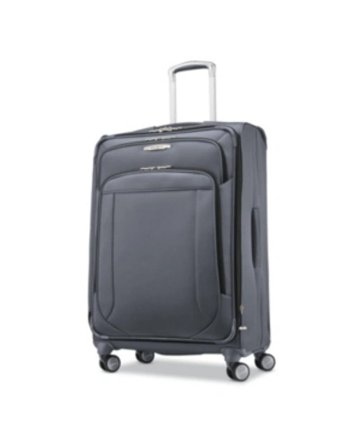 Samsonite Lite-air Dlx Carry-on Expandable Spinner Suitcase, Created For Macy's In Mercury Grey