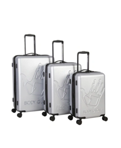 Body Glove Redondo 3 Piece Hardside Luggage Set In Silver