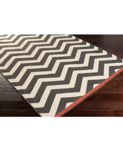 Surya Closeout! Livabliss Alfresco Alf-9646 Black 7'3" Round Area Rug, Indoor/outdoor